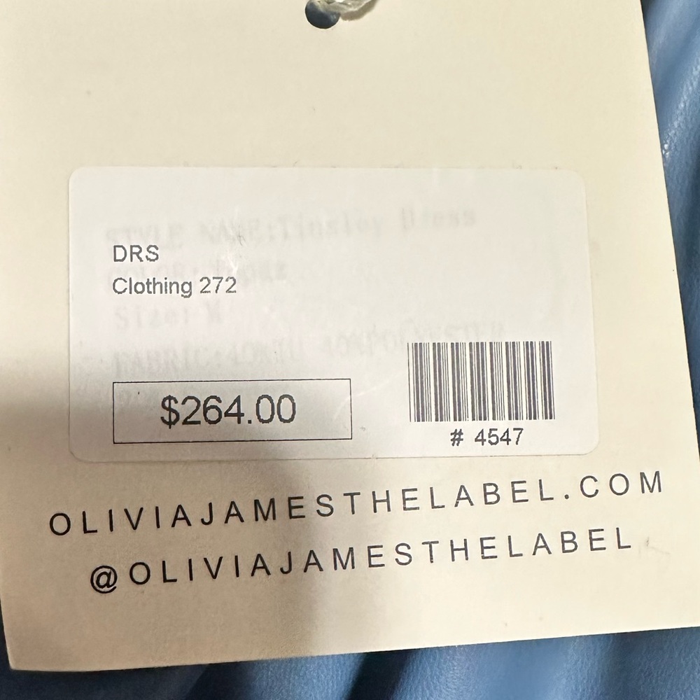Olivia James The Label ‘Tinsley Faux Leather Dress in Topaz Leather - Size M NWT - Picture 11 of 15